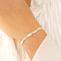 armbånd i sølv 16 + 3 cm x 5,4 mm