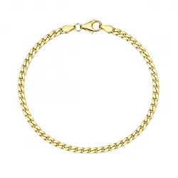 BNH panserarmbånd i forgylt sølv 18,5 cm x 2,7 mm