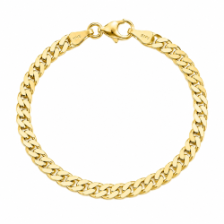 BNH panserarmbånd i forgylt sølv 17 cm x 5,4 mm