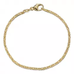 kongearmbånd i 14 karat gull 17 cm x 1,8 mm