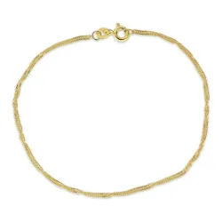 BNH singapore armbånd i 14 karat gull 17 cm x 1,5 mm