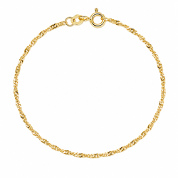 BNH singapore armbånd i 8 karat 18,5 cm x 1,5 mm