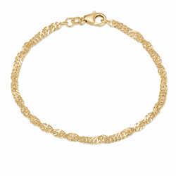 BNH singapore armbånd i 8 karat 18,5 cm x 2,9 mm