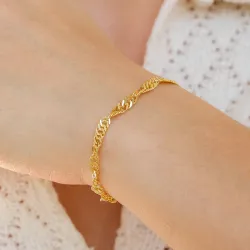 BNH singapore armbånd i 8 karat 18,5 cm x 3,5 mm