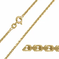 BNH Anker facet armbånd i 8 karat 18,5 cm x 1,8 mm