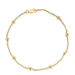 BNH Anker rund armbånd M. kule i 8 karat 17 cm x 1,3 mm