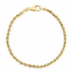 BNH cordel armbånd i 8 karat 18,5 cm x 2,7 mm
