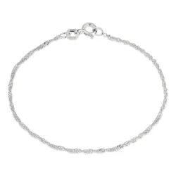 BNH singapore armbånd i sølv 18,5 cm x 1,5 mm