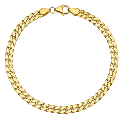 BNH panserarmbånd i forgylt sølv 21 cm x 5,4 mm