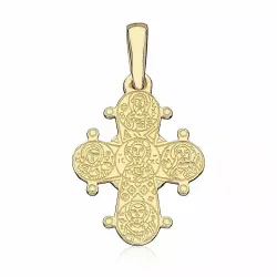 13 x 15 mm dagmarkors i forgylt sølv - Amoré