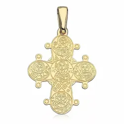 17 x 20 mm dagmarkors i forgylt sølv - Amoré