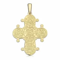 29 x 35 mm dagmarkors i forgylt sølv - Amoré