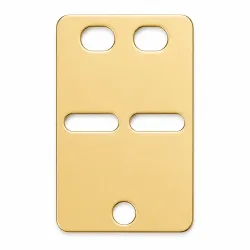 ID-plate i 8 karat