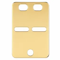 ID-plate i 14 karat gull