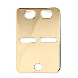 ID-plate i 14 karat gull