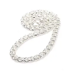 BNH bismark halskjede i sølv 40 cm x 8,5 mm