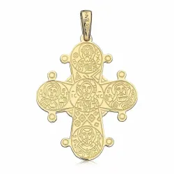 25 x 30 mm gull dagmarkors i 14 karat gull - Amoré