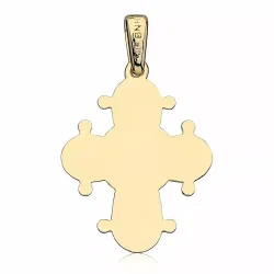 17 x 20 mm dagmarkors i 14 karat gull - Amoré
