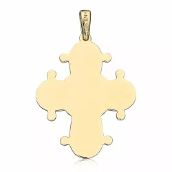 25 x 30 mm dagmarkors i 14 karat gull - Amoré