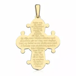 25 x 30 mm dagmarkors med fadervår i 8 karat - Amoré