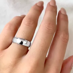 bred sølv ring i sølv