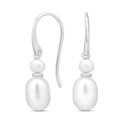 7-7,5 mm perle øredobber i sølv