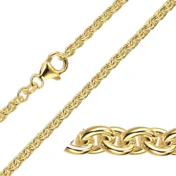 BNH Anker rund armbånd i 14 karat gull 17 cm x 4,0 mm