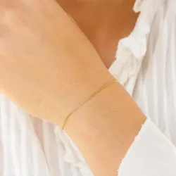 BNH panserarmbånd i 8 karat 17 cm x 1,1 mm