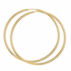 60 mm BNH creol i forgylt sølv
