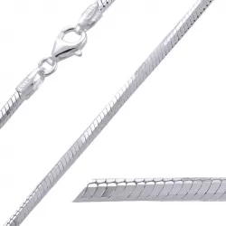 BNH slangearmbånd i sølv 18,5 cm x 2,4 mm