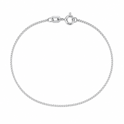 BNH panserarmbånd i sølv 18,5 cm x 1,3 mm