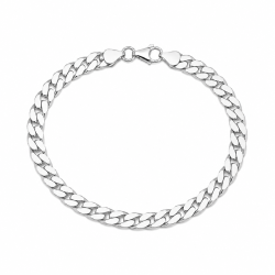 BNH panserarmbånd i sølv 18,5 cm x 6,0 mm