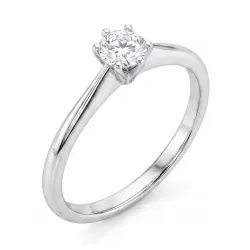 lab grown diamant solitairering i sølv
