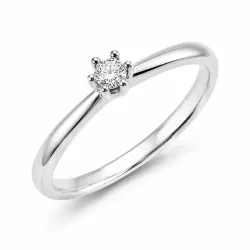 lab grown diamant solitairering i sølv