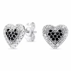 hjerteøredobb i sølv