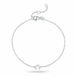 bokstav c zirkon armbånd i sølv - My Letter