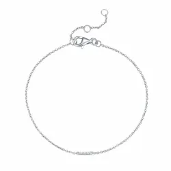 bokstav i zirkon armbånd i sølv - My Letter