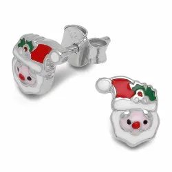 julenisse ørestikker i sølv - Little Ones