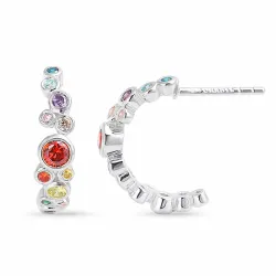 multifargede halvcreol i sølv - Bubbly Twist