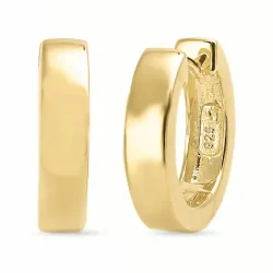 17 mm creol i forgylt sølv