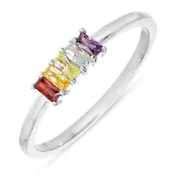 multifarget zirkon ring i sølv
