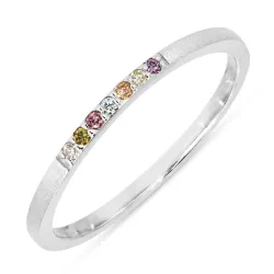 multifarget zirkon ring i sølv