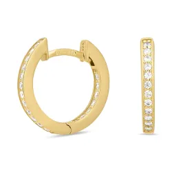 zirkon creol i forgylt sølv