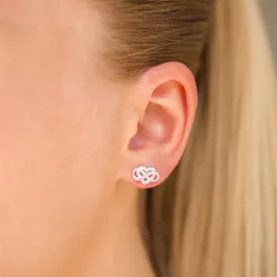 infinity zirkon ørestikker i sølv