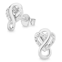 infinity zirkon øredobber i sølv