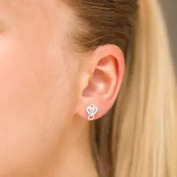 infinity zirkon øredobber i sølv