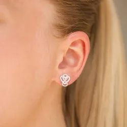 infinity zirkon øredobber i sølv