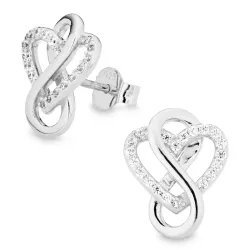infinity zirkon øredobber i sølv
