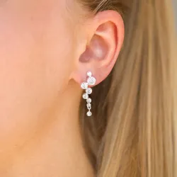 zirkon øredobber i sølv - Bubbly Sparkle