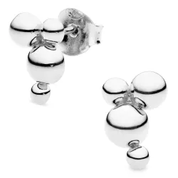 kule øredobber i sølv - Bubbly Pure